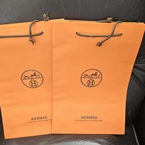 Authentic HERMES gift bag.  Made in Italy